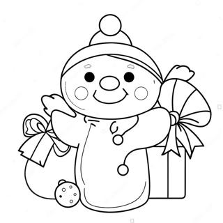 பொபி குட்ஸ் கிறிஸ்துமஸ் வண்ணப் பக்கம் வண்ணப்படங்கள்