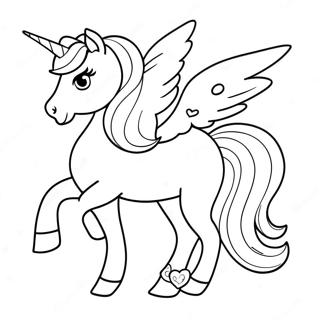 Barbie Unicorn Coloring Page 105715-43246