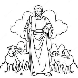 நல்ல மேய்ச்சலாளர் வண்ணம் தீட்டும் பக்கம் வண்ணப்படங்கள்