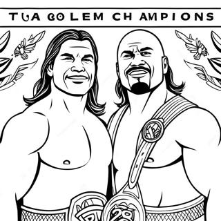 Wwe டேக் டீம் சாம்பியன்ஸ் வண்ணப்படம் வண்ணப்படங்கள்