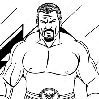 கோடிடுதல் Wwe வண்ணம் தீட்டும் பக்கம் வண்ணப்படங்கள்