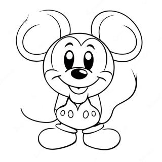 மிக்கி மவுஸ் காதலர் தினம் வண்ணப் பக்கம் வண்ணப்படங்கள்